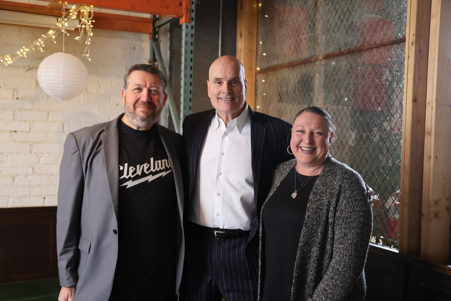 Jim, Tim Misny and Doreen at a Side Door meeting