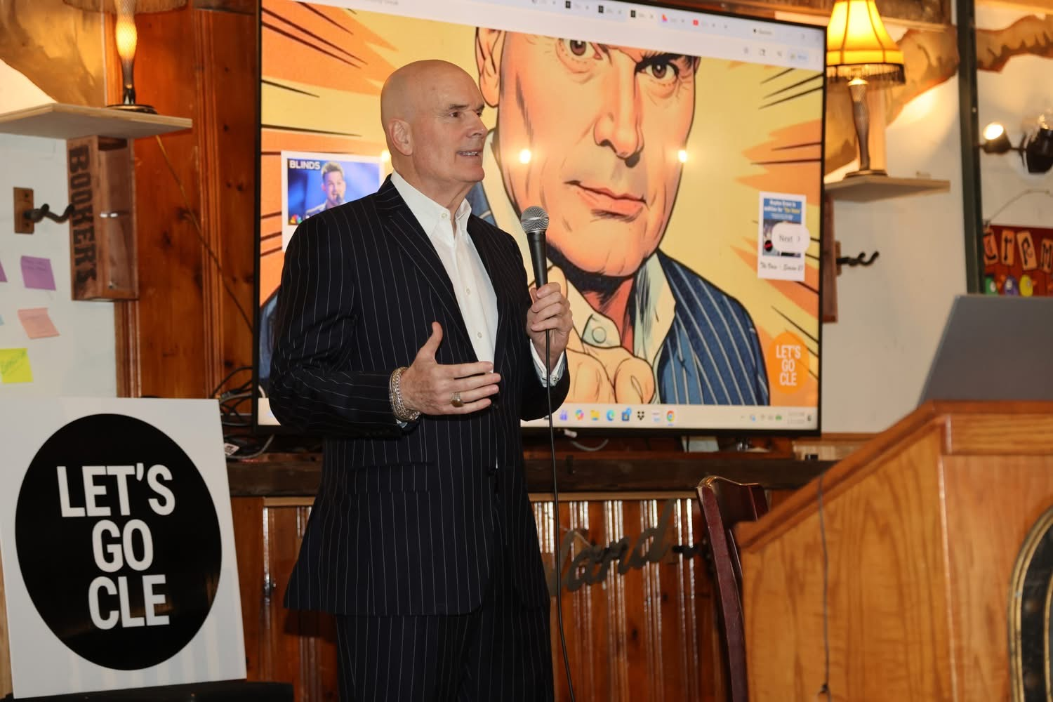 Tim Misny speaking at LET'S GO CLE
