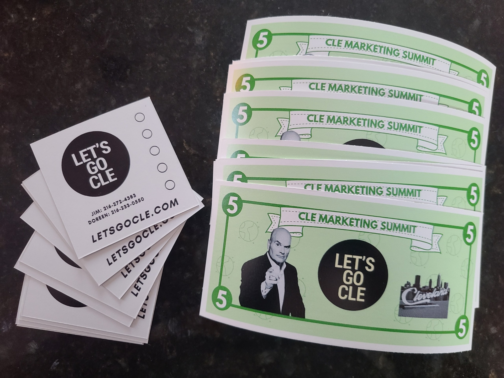 CLE Marketing Summit swag